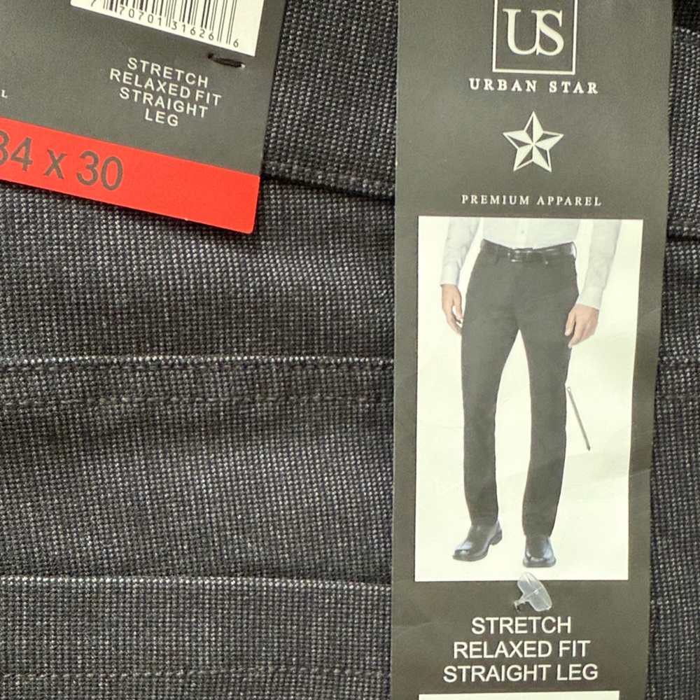 Urban Star Men's Gray Relaxed Fit Jeans